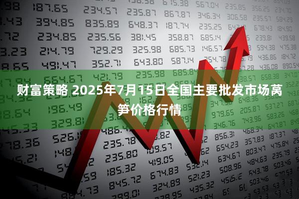 财富策略 2025年7月15日全国主要批发市场莴笋价格行情