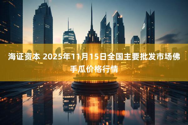 海证资本 2025年11月15日全国主要批发市场佛手瓜价格行情